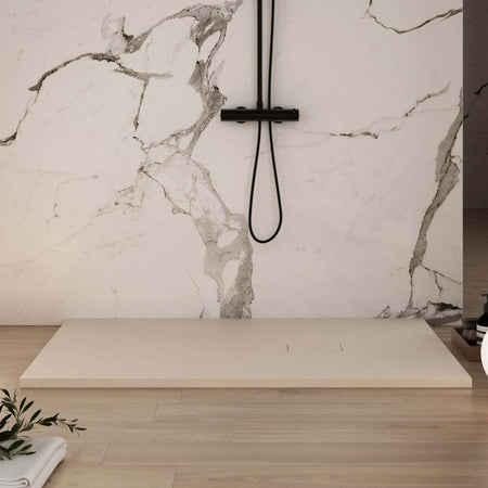 Piatto Doccia Mineralmarmo effetto pietra Crema DUBAI Fai da te/Attrezzature per cucine e bagni/Attrezzature per bagni/Docce e componenti doccia/Piatti doccia StileBagno - Roma, Commerciovirtuoso.it