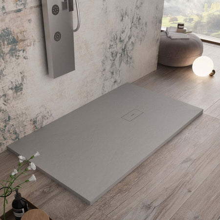 Piatto Doccia Mineralmarmo effetto pietra Grigio Chiaro DUBAI Fai da te/Attrezzature per cucine e bagni/Attrezzature per bagni/Docce e componenti doccia/Piatti doccia StileBagno - Roma, Commerciovirtuoso.it