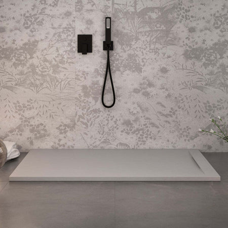 Piatto-Doccia-Mineralmarmo-effetto-pietra-Grigio-Chiaro-Venice