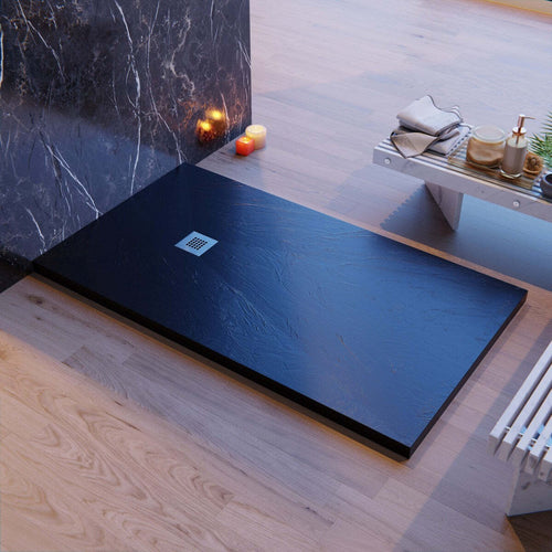 Piatto Doccia Mineralmarmo Effetto Pietra Made in Italy Scarico Decentrato Nero Amalfi Ultrasottile Casa e cucina/Bagno/Attrezzature per bagni/Docce e componenti doccia/Box doccia StileBagno - Roma, Commerciovirtuoso.it