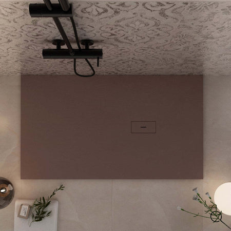 Piatto Doccia Mineralmarmo effetto pietra Marrone DUBAI Fai da te/Attrezzature per cucine e bagni/Attrezzature per bagni/Docce e componenti doccia/Piatti doccia StileBagno - Roma, Commerciovirtuoso.it