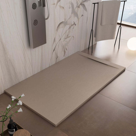Piatto-Doccia-Mineralmarmo-effetto-pietra-Moka-Venice