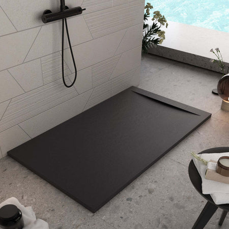 Piatto-Doccia-Mineralmarmo-effetto-pietra-Nero-Venice