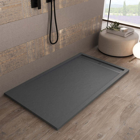Piatto Doccia Mineralmarmo Griglia Laterale Antracite Sun Fai da te/Attrezzature per cucine e bagni/Attrezzature per bagni/Docce e componenti doccia/Piatti doccia StileBagno - Roma, Commerciovirtuoso.it