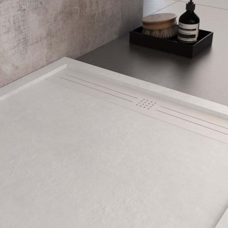 Piatto Doccia Mineralmarmo Griglia Laterale Bianco Sun Fai da te/Attrezzature per cucine e bagni/Attrezzature per bagni/Docce e componenti doccia/Piatti doccia StileBagno - Roma, Commerciovirtuoso.it