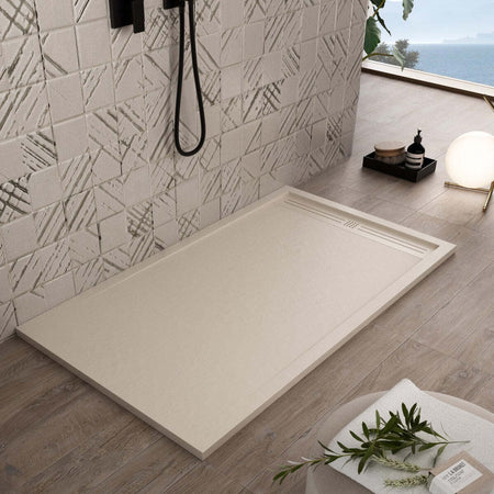 Piatto Doccia Mineralmarmo Griglia Laterale Crema Sun Fai da te/Attrezzature per cucine e bagni/Attrezzature per bagni/Docce e componenti doccia/Piatti doccia StileBagno - Roma, Commerciovirtuoso.it