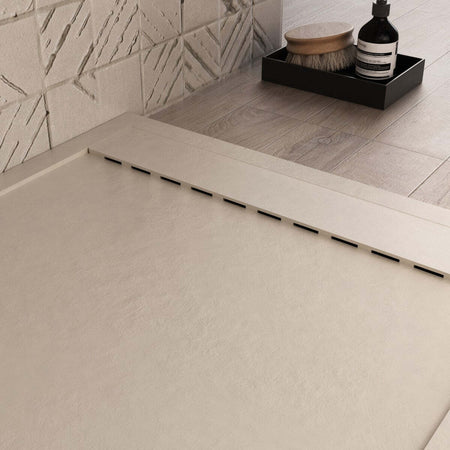 Piatto Doccia Mineralmarmo Griglia Laterale Crema Unique Fai da te/Attrezzature per cucine e bagni/Attrezzature per bagni/Docce e componenti doccia/Piatti doccia StileBagno - Roma, Commerciovirtuoso.it