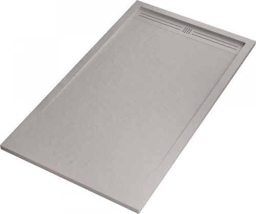 Piatto Doccia Mineralmarmo Griglia Laterale Grigio Chiaro Sun Fai da te/Attrezzature per cucine e bagni/Attrezzature per bagni/Docce e componenti doccia/Piatti doccia StileBagno - Roma, Commerciovirtuoso.it