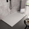 Piatto Doccia Mineralmarmo Griglia Laterale inox Bianco Moon Fai da te/Attrezzature per cucine e bagni/Attrezzature per bagni/Docce e componenti doccia/Piatti doccia StileBagno - Roma, Commerciovirtuoso.it