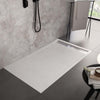Piatto Doccia Mineralmarmo Griglia Laterale inox Bianco Moon Fai da te/Attrezzature per cucine e bagni/Attrezzature per bagni/Docce e componenti doccia/Piatti doccia StileBagno - Roma, Commerciovirtuoso.it