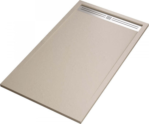 Piatto Doccia Mineralmarmo Griglia Laterale inox Crema Moon Fai da te/Attrezzature per cucine e bagni/Attrezzature per bagni/Docce e componenti doccia/Piatti doccia StileBagno - Roma, Commerciovirtuoso.it