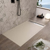 Piatto Doccia Mineralmarmo Griglia Laterale inox Crema Moon Fai da te/Attrezzature per cucine e bagni/Attrezzature per bagni/Docce e componenti doccia/Piatti doccia StileBagno - Roma, Commerciovirtuoso.it