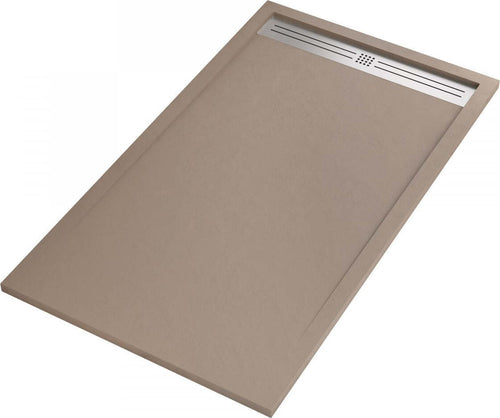Piatto Doccia Mineralmarmo Griglia Laterale inox Moka Moon Fai da te/Attrezzature per cucine e bagni/Attrezzature per bagni/Docce e componenti doccia/Piatti doccia StileBagno - Roma, Commerciovirtuoso.it