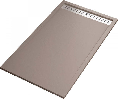 Piatto Doccia Mineralmarmo Griglia Laterale inox Sabbia Moon Fai da te/Attrezzature per cucine e bagni/Attrezzature per bagni/Docce e componenti doccia/Piatti doccia StileBagno - Roma, Commerciovirtuoso.it