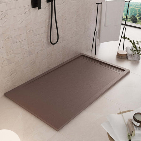 Piatto Doccia Mineralmarmo Griglia Laterale Marrone Sun Fai da te/Attrezzature per cucine e bagni/Attrezzature per bagni/Docce e componenti doccia/Piatti doccia StileBagno - Roma, Commerciovirtuoso.it