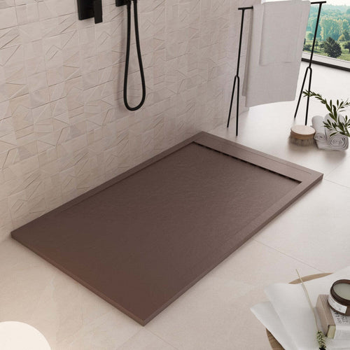 Piatto Doccia Mineralmarmo Griglia Laterale Marrone Unique Fai da te/Attrezzature per cucine e bagni/Attrezzature per bagni/Docce e componenti doccia/Piatti doccia StileBagno - Roma, Commerciovirtuoso.it