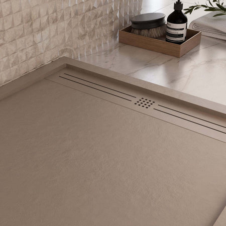 Piatto Doccia Mineralmarmo Griglia Laterale Moka Sun Fai da te/Attrezzature per cucine e bagni/Attrezzature per bagni/Docce e componenti doccia/Piatti doccia StileBagno - Roma, Commerciovirtuoso.it