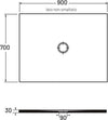 Piatto-Doccia-Porcellana-Bianco-Cotone-Opaco-H3cm-FLAT