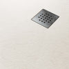 Piatto-Doccia-Resina-finitura-Ardesia-Bianco-con-griglia-inox-NATURE