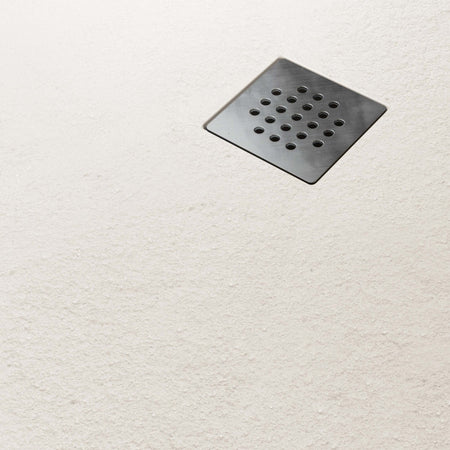 Piatto-Doccia-Resina-finitura-Ardesia-Bianco-con-griglia-inox-NATURE