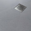 Piatto-Doccia-Resina-finitura-Ardesia-Grigio-con-griglia-inox-NATURE