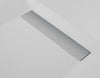 Piatto-Doccia-Resina-finitura-Pietra-Bianco-con-griglia-inox-PURE