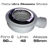 Piatto Doccia Solidstone Pietra Mineral Marmo Bianco H2.8cm