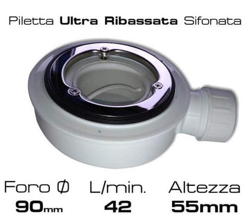 Piatto Doccia Solidstone Pietra Mineral Marmo Bianco H2.8cm