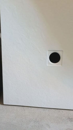 Piatto Doccia Solidstone Pietra Mineral Marmo Bianco H2.8cm