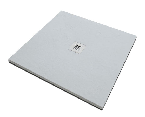 Piatto Doccia Solidstone Pietra Mineral Marmo Bianco H2.8cm