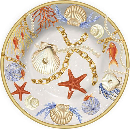 Piatto Fondo Da Portata Con Conchiglie Coralli Stile Marino Centrotavola Diam 23 Casa e cucina/Stoviglie/Piatti ciotole e vassoi/Piatti per servire/Vassoi/Piatti da portata Trade Shop italia - Napoli, Commerciovirtuoso.it