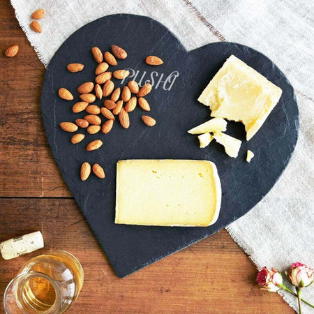 Piatto In Pietra Ardesia A Forma Di Cuore 25x25cm Portata Per Cibi Caldi Freddi Cucina > Piatti Trade Shop italia - Napoli, Commerciovirtuoso.it