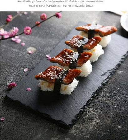 Piatto-In-Pietra-Ardesia-Rettangolare-40x10cm-Portata-Per-Cibi-Caldi-Freddi