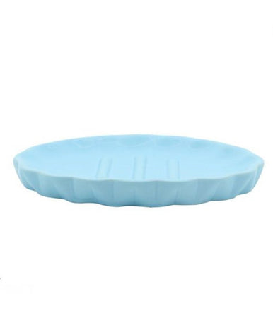 Piatto Piattino Porta Sapone Saponetta Accessori Arredo Bagno Azzurro Decorata 79944