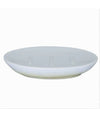 Piatto Piattino Porta Sapone Saponetta Bagno Ceramica Bianco Giallo Arredo 59904