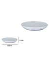 Piatto Piattino Porta Sapone Saponetta Bagno Ceramica Bianco Grigio Arredo 59916