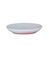 Piatto Piattino Porta Sapone Saponetta Bagno Ceramica Bianco Rosa Arredo 59908