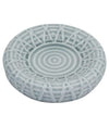 Piatto Piattino Porta Sapone Saponetta Bagno Ceramica Grigio Effetto Rete 79280