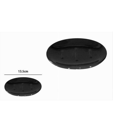 Piatto Piattino Porta Sapone Saponetta Bagno Nero Macchiato Argento Arredo 59928