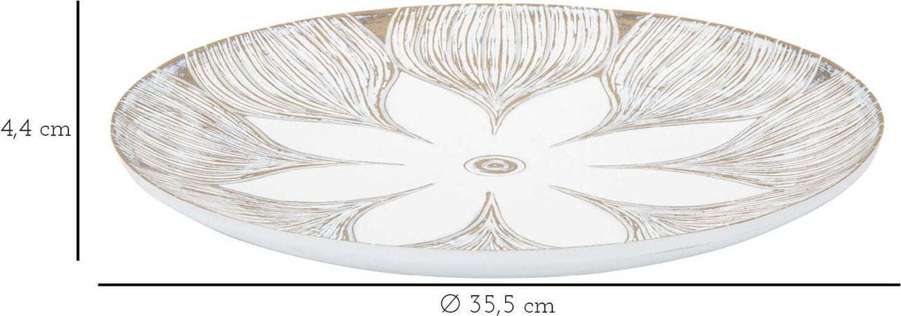 Piatto-S/Tasche-Resina-Atene-Cm-Ø-35,5X4,4