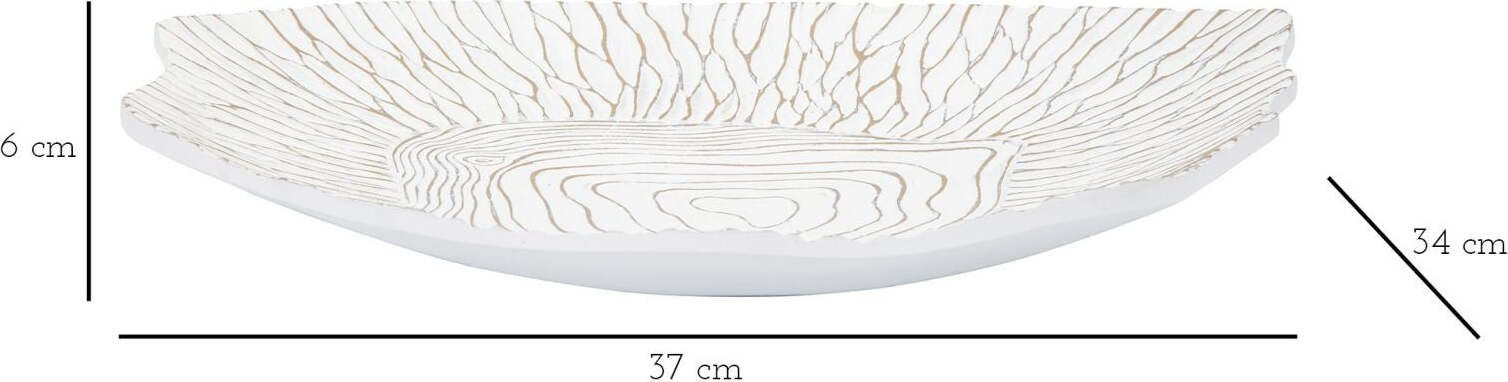 Piatto-S/Tasche-Resina-Cm-37X34X6