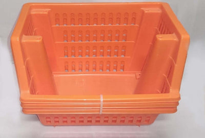 PICA---3-PEZZI---VASCHETTE-MULTIUSO-COMPONIBILI---COLORE-ARANCIONE