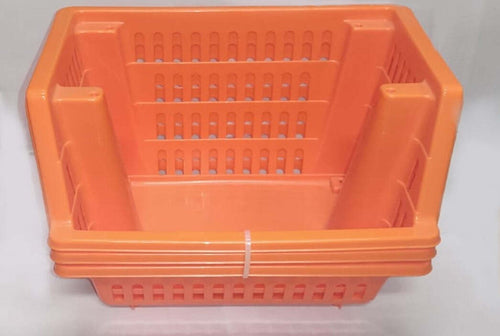 PICA---3-PEZZI---VASCHETTE-MULTIUSO-COMPONIBILI---COLORE-ARANCIONE