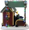 Piccolo negozio di Alberi di Natale, edificio luminoso per villaggio di Natale in Porcellana‎ Casa e cucina/Decorazioni per interni/Addobbi e decorazioni per ricorrenze/Decorazioni natalizie/Oggettistica MagiediNatale.it - Altamura, Commerciovirtuoso.it