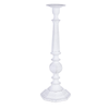 candelabro chandana a fuoco bianco con varie misure di altezza realizzato in alluminio