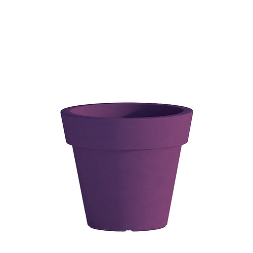 Vaso Cromia Gemma per piante decorazione tinta unita in resina Made in Italy