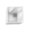 Piede in plastica colore bianco 9.5x20 H cm.