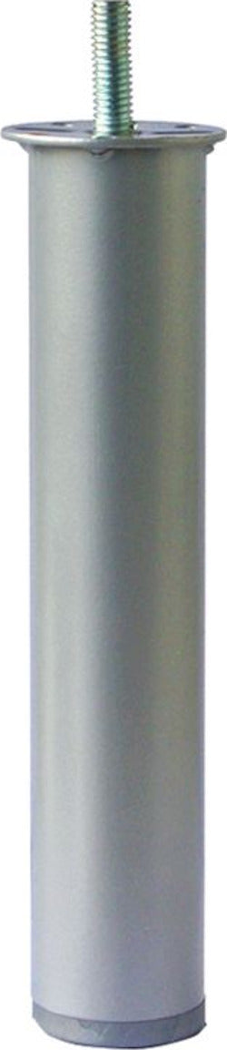 PIEDE-TONDO-IN-METALLO-PER-RETI-LETTO-D.40MM-H200MM-GRIGIO