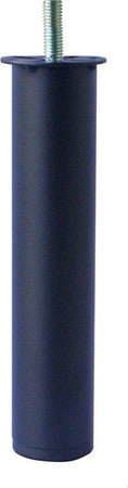 PIEDE-TONDO-IN-METALLO-PER-RETI-LETTO-D.40MM-H200MM-NERO