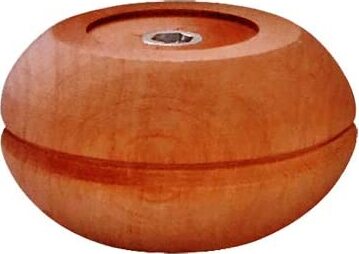 PIEDINO-PER-MOBILI/DIVANI-A-FORMA-CIPOLLA-H.50MMxØ95MM---IN-LEGNO-DI-CILIEGIO